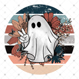 Transfer 000904 - Retro Floral Ghost