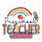 Transfer 000934 - Teacher Rainbow Leopard
