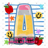 Transfer 000938 - Pencil Alphabet Set