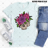Transfer 000963 - Floral Skull
