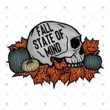 Transfer 000968 - Fall State of Mind Skull