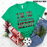 Transfer 000994 - I'm So Freaking Merry Buffalo Plaid and Leopard