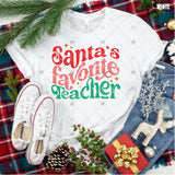 Transfer 000999 - Retro Santa's Favorite Teacher