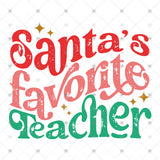 Transfer 000999 - Retro Santa's Favorite Teacher