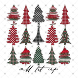 Transfer 001003 - All Lit Up Christmas Trees