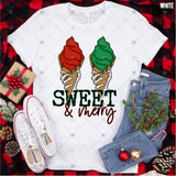 Transfer 001009 - Sweet & Merry Christmas Ice Cream Cones