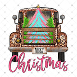 Transfer 001021 - Merry Christmas Leopard Truck