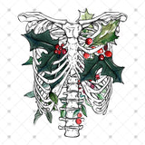Transfer 001043 - Christmas Skeleton Rib Cage