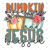 Transfer 001069 - Pumpkin Obsessed and Jesus Blessed