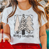 Transfer 001080 - Merry Christmas Simple Trees