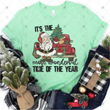 Transfer 001125 - Most Wonderful Time Santa and Sleigh