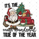 Transfer 001125 - Most Wonderful Time Santa and Sleigh