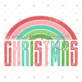 Transfer 001146 - Merry Christmas Rainbow