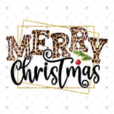 Transfer 001148 - Leopard Merry Christmas