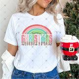 Transfer 001150 - Merry Christmas Leopard Rainbow