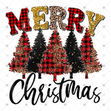 Transfer 001158 - Merry Christmas Red Black and Gold