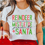 Transfer 001161 - Reindeer Snowmen Mistletoe