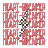 Transfer 001192 - Heart Breaker Stacked Word Art