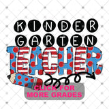 Transfer 001196 - Red & Blue Reading Teacher Grade Set