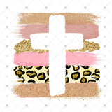 Transfer 001217 - Cross with Brushstrokes