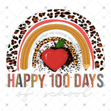 Transfer 001237 - Happy 100 Days of School Rainbow