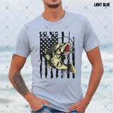 Transfer 001259 - Fish and Black American Flag