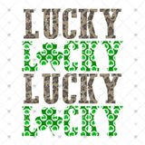 Transfer 001267 - Lucky Stacked Word Art