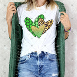 Transfer 001281 - St. Patrick's Day Trio of Hearts