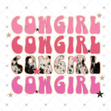 Transfer 001305 - Cowgirl Stacked Word Art