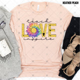 Transfer 001312 - Teach Love Inspire Tie Dye Sunflower