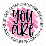 Transfer 001322 - You Are Teacher Compliments