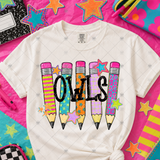 Transfer 001394 - Colorful Pencil Mascots