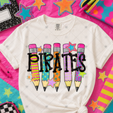 Transfer 001394 - Colorful Pencil Mascots