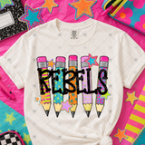 Transfer 001394 - Colorful Pencil Mascots