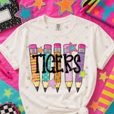 Transfer 001394 - Colorful Pencil Mascots