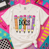 Transfer 001394 - Colorful Pencil Mascots