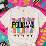 Transfer 001394 - Colorful Pencil Mascots