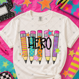 Transfer 001394 - Colorful Pencil Mascots