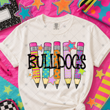 Transfer 001394 - Colorful Pencil Mascots