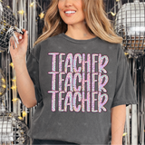 Transfer 001400 - Dottie Scribble Stacked Teacher Word Art