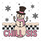 Transfer 001408 - Chill Sis Snowman