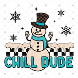 Transfer 001409 - Chill Dude Snowman