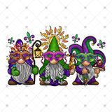 Transfer 001457 - Mardi Gras Gnomes