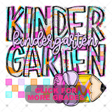 Transfer 001464 - Colorful Dottie Pencil & Bow Grade Set