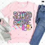 Transfer 001464 - Colorful Dottie Pencil & Bow Grade Set