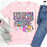 Transfer 001464 - Colorful Dottie Pencil & Bow Grade Set