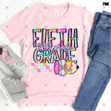Transfer 001464 - Colorful Dottie Pencil & Bow Grade Set