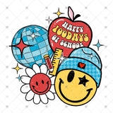 Transfer 001487 - Happy 100 Days of School Retro Smile