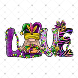 Transfer 001514 - Love Mardi Gras Gnome