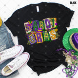 Transfer 001517 - Mardi Gras Block Letters